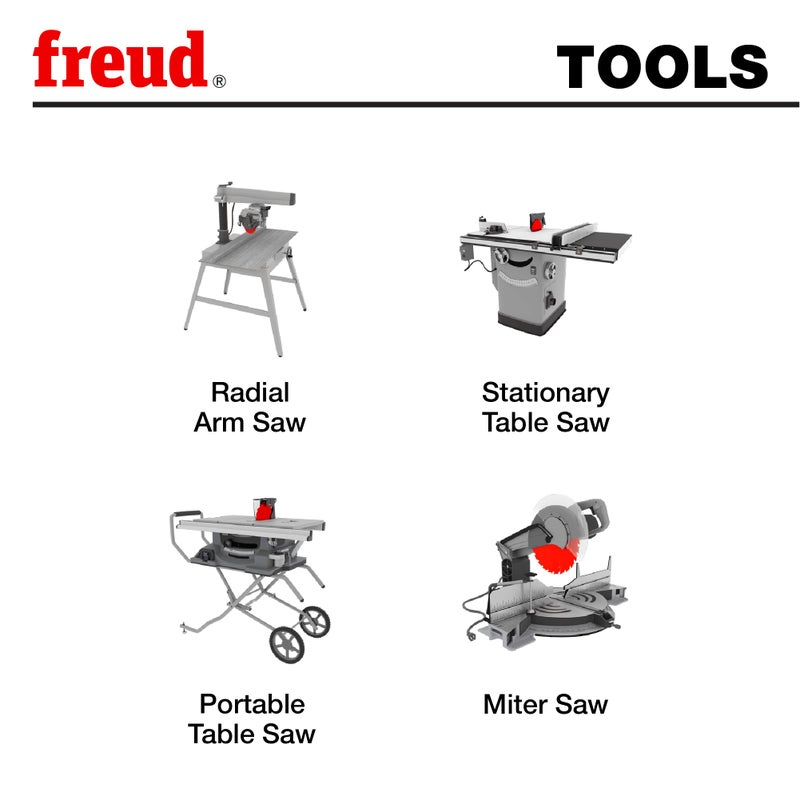Freud LU79R012: 12" Thin Kerf Ultimate Plywood & Melamine Blade - Image 3